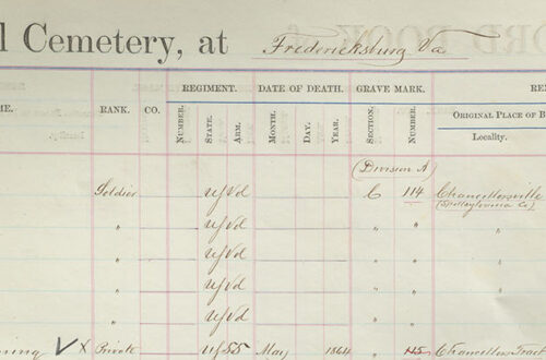 Page 9 of the Fredericksburg National Cemetery Register